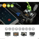2018 Bluetooth Wireless Car Kit FM Transmitter Dual USB Charger Audio MP3 Player