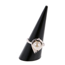 15 Pieces Plastic Jewelry Ring Display Holder Stand Cone Shape Transparent Rack