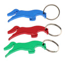 Aluminum Horse Simple Bottle Opener Key Ring Keychain Bag Pendent Red