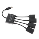Type-C Male To Female Micro USB 3USB2.0 Port OTG Cable For Smartphone Tablet