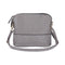 Women Fashion Crossbody Bag PU Plaid Deer Pendant Shoulder Bag(Grey)