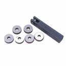 7x Single Wheel Straight Linear Knurling Tool Set 0 5mm 1.5mm 2mm Pitch Z8X2