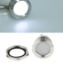 Car Motorcycle 12V 19mm Dash Panel Indicator Light with Wrie Leads White