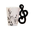 Creative novelty note handle ceramic cup free spectrum coffee milk tea cup