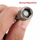 2X(14Pcs 6-19Mm Grey Adapter Drill Bit 1/4 Inch Socket Magnetic Nut Driver