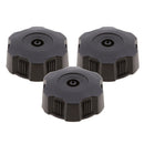 3x Black Plastic Fuel Tanks Gas Cap Assembly for ATV 49cc 70cc 90cc 110cc
