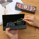 DIY Diamond Painting Leather Sunglasses Storage Box Portable Glasses Case