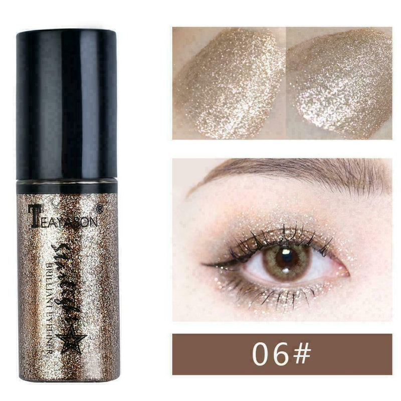 6Pcs/Box Professional Shiny Women Liquid Eyeliners Pigment Glitter E5J5 D2M9