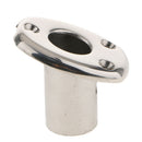 30 Degree - Marine Boat Hand Rail Fitting / Stainless Steel Flag Pole Socket