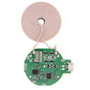 2pcs Qi Wireless Charger PCBA Circuit Board with Coil Wireless Charging