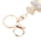 Rhinestone Crystal Perfume Bottle Key Ring Keychain Bag Pendant for Girls