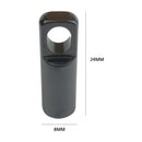 4pcs CNC Bike Tyre Presta Valve Cap Bicycle Tire Valve Dust Covers (Black) A