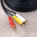 3 RCA Composite Male to Male Audio Video AV Cable for DVD TV