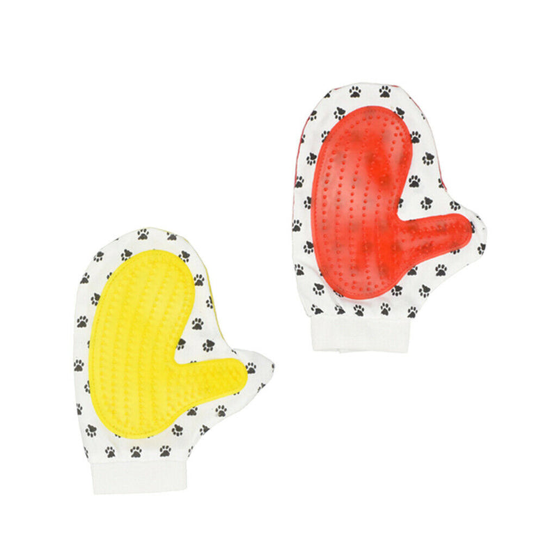 Pet Dog Cleaning Gloves Cat Dogs Bathing Massage Gloves 2Piece