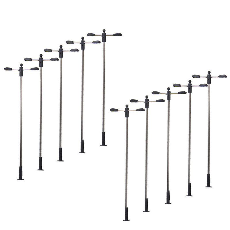10 MODELS LED LIGHTING POST TRAIN METAL LAMP GARDEN PARK STREET