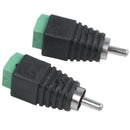 4 pcs RCA Plug to AV Connector CCTV Screw Connector Balun Black & Green M5W8