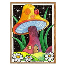 5D DIY Diamond Painting Full Drill Cross Stitch Kit Wall Art (Mushroom05)