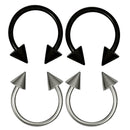 4pcs Women  Bar Barbell  Eyebrow Lip Nose Ball