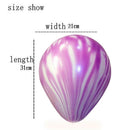 10pcs 12inch New Christmas Marble Agate Latex Balloon Marblezided Wedding P