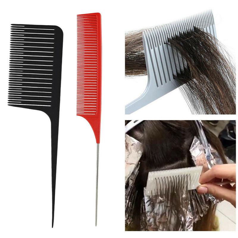 Professional Fine&Wide Weaving Highlight Foiling Hair Combs for Salon Dyeing