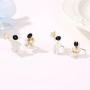 Creative Astronaut Star Irregular Stud Earrings Women Alloy Jewelry Gift A