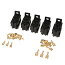 5x Automotive Relay Socket Connector Terminals 40Amp 12V For Marine Motorhome