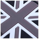 Mini Auto Car Water Cup Bottle Holder Anti-slip Pad Mat 72mm  Black & gray