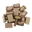 20 Pieces 30mm Natural Wood Blocks Slices Logs for DIY Scrapbooking Crafts