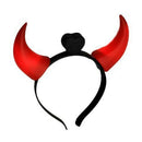 Halloween carnival party devil headband - with light (red)