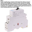 25A 2P 220V Din rail Household ac contactor With Manual Control SwitchBX