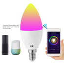 E14 Smart WiFiÂ CandleÂ Light Bulb RGBW LED Works with Alexa Google Assistant