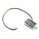 Portable Digital Voltmeter DC0-100V Red Light 0.36''LED Panel Voltage Meter Set