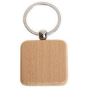 20 Pcs Blank Wood Wooden Keychain Diy Custom Wood Key Chains Key Tags Anti  F8W8