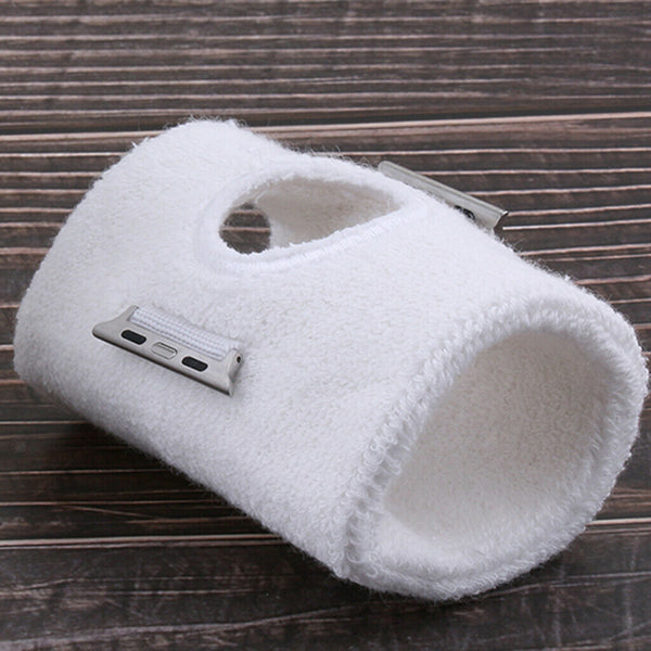 Wristband Sports Fitness Smart Watch Bracer Band for iWatch 1 2 3 38mm White