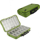 Lure Fishing Box 24 Compartments Double Layer Fishing Box Plastic Fishing T P4T7