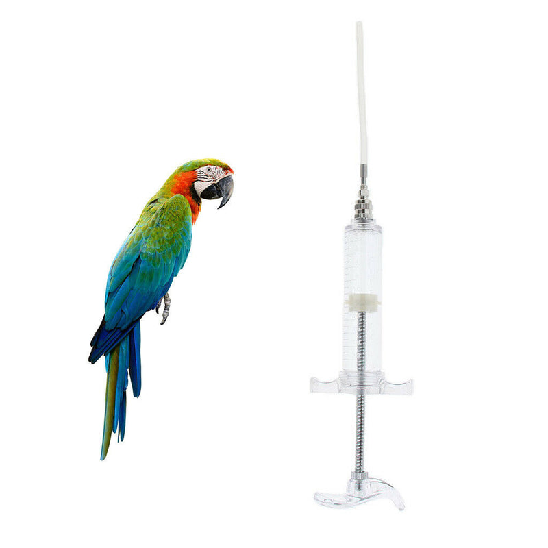 5 Pieces Safety Clear Pet Bird Feeding Syringe Parrot Feeders Injector 20ml
