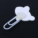 12 pcs / 1 Set Cute Cartoon Animal Pattern Wooden Paper Note Clips Bookmark