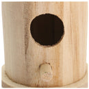 Wooden Bird House Birdhouse Hanging Nest Nesting Box With Hook Home Garden  I8U2