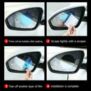 2X Car Rearview Mirror Glass Film Waterproof Anti-Fog Window Membrane P9Z1