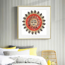 Diamond Painting Sun Face 5D Full Round Rhinestone Picture 35x35cm (xlx156)