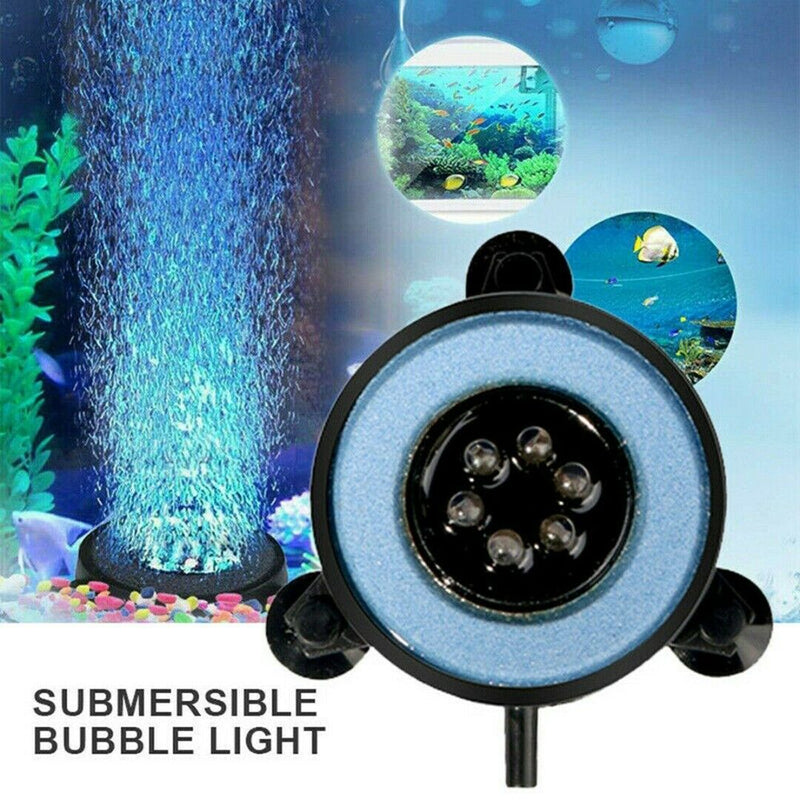 QPL-50 Emery Colorful 6 LED Round Diving Light Aquarium Light Gas Plate Light