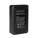 Lp-E5 Dual Battery Charger For  Eos Rebel Xs, Xsi, T1I, 1000D, 500D, 450D