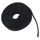 Utility Nylon Double-sided Black Hook & Loop Fastening Tape Strip Cable Tie Y6X5