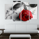 Set of 4pcs Rose Canvas Print Wall Art Hanging Painting Pictures Home Decor
