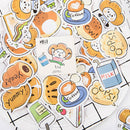 45x/box Cute Bread DIY Stationary Stickers Paper Lables Gifts Packaging Decor 3C