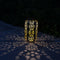 Solar Powered Hanging LED Light Retro Hollow Lantern Garden Yard Lamp  Light
