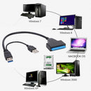 SATA to Dual USB3.0 Power High Speed Adapter Cable for External 2.5"SATA/HDD