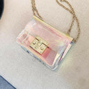 Transparent Stylish PVC Purse Clear Handbag Tote Fashion Shoulder Cross-body Bag