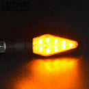 4x Motorcycle LED Turn Signal Light Sequential Flowing Indicator Yellow &  SBM