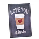 Embossed Metal Decorative Wall Plaque Poster Coffee Sign Wall DIY Decor